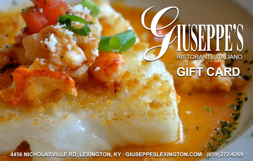 Gift Cards - Giuseppe's Ristorante Italiano